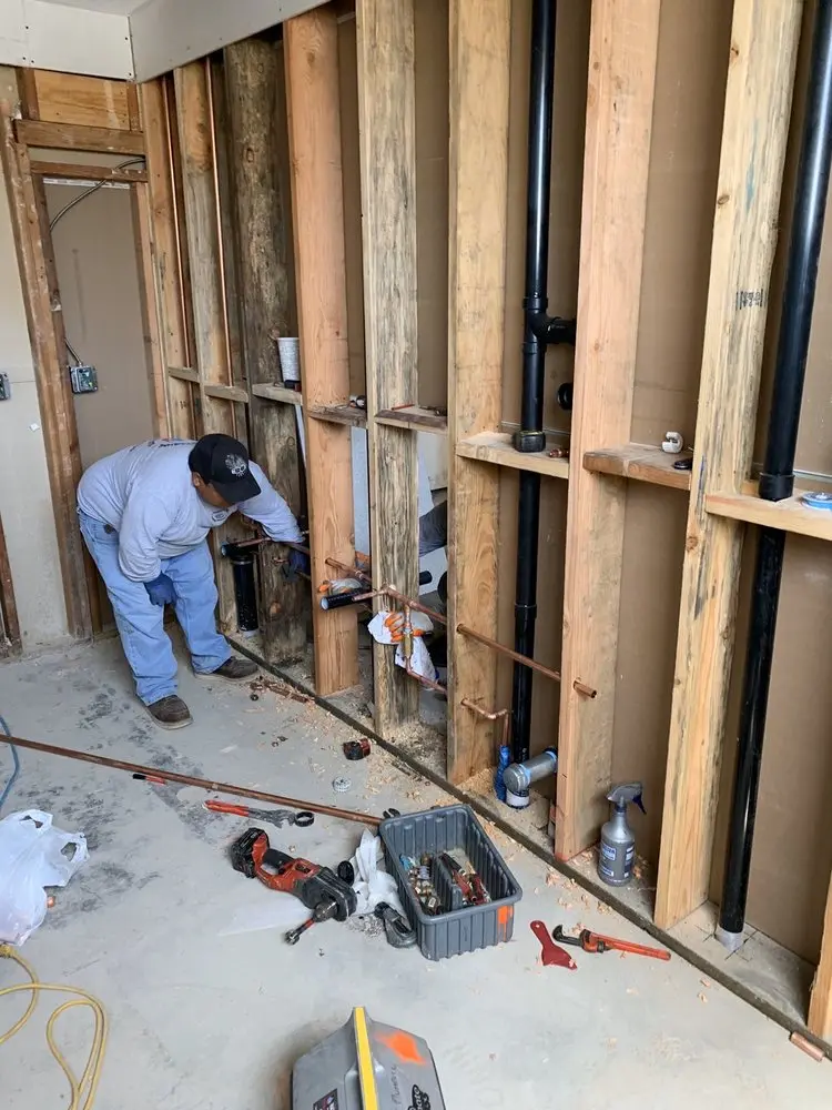 Commercial rough-in plumbing for Water Heater Replacement in North Mankato
